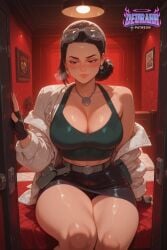 1girl 1girls adult adult_female ai_generated asian asian_female bedroom big_breasts black_eyes blushing blushing_at_viewer dark_hair dark_hair_female debbie_grayson deurahh dim_lighting hires hotel_room imminent_oral imminent_penetration imminent_sex indoors invincible invincible_(tv_series) large_ass large_breasts looking_at_viewer love_hotel mature_female milf mother neon_lights pov pov_eye_contact red_room seductive_smile sitting_on_bed solo_female solo_focus steam steaming_body voluptuous voluptuous_body voluptuous_female