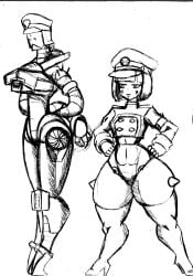 robot robot_commander_(bingbingzi) robot_girl thick_thighs wide_hips