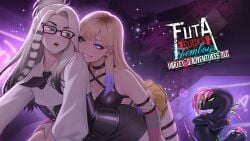 2femboys alien alternate_costume alternate_hairstyle anime anime_style blonde-haired_male blonde_hair brown_eyes choker clothed clothing ear_piercing futa_fucks_femboys glasses hentai_game heterochromia long_hair makeup ombre_hair original original_character original_characters pale-skinned_male pale_skin seductive seductive_pose seductive_smile smiling_at_partner tagme video_game_character video_games white_hair