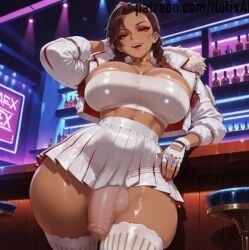 ai_generated apex_legends big_ass big_breasts big_penis big_thighs bulge futa_only futanari huge_breasts huge_cock large_ass large_breasts large_penis loba_(apex_legends) solo_futa thick_thighs