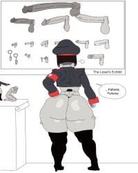 gyrbdark huge_ass robot_commander_(bingbingzi) shortstack thick_thighs wide_hips