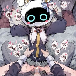 1boy 1girl belle_(brilliance_of_stars)_(zenless_zone_zero) belle_(zenless_zone_zero) black_choker blur_censor breasts brother_and_sister censored choker clothed_sex commentary_request groin_tendon heart heart_censor hetero imazawa incest lying mask mask_on_head medium_breasts missionary motion_lines necktie on_back pleated_skirt sex siblings skirt sweater vaginal wise_(oath_of_skies)_(zenless_zone_zero) wise_(zenless_zone_zero) yellow_necktie zenless_zone_zero