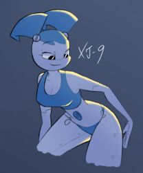 1girls 2d bikini breasts cleavage dabble female female_focus female_only female_protagonist gynoid hourglass_figure humanoid jenny_wakeman my_life_as_a_teenage_robot nickelodeon robot robot_girl robot_humanoid solo tank_top tanktop teenager xj-9