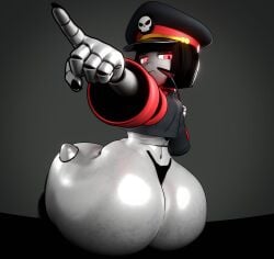 3d huge_ass lewdssonk robot_commander_(bingbingzi) shortstack sitting unclelu