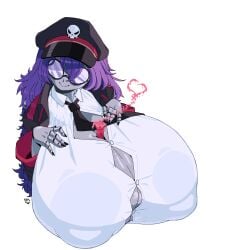 chengchezhiice cleavage gigantic_breasts glasses huge_breasts robot_scientist_(bingbingzi)
