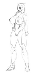 breasts drnedzed huge_breasts robot sketchybehaviour superboobs white_background whoretron