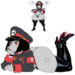 huge_ass robot_commander_(bingbingzi) shortstack thick_thighs wide_hips