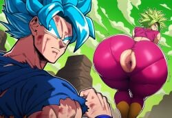 1boy 1girls ai_generated angry anus ass aura big_ass big_butt black_eyes blue_aura blue_eyes blue_hair breasts bruise bruise_on_face bruised bruises dragon_ball dragon_ball_super earrings electricity female female_saiyan fusion green_aura green_hair grin hair_over_one_eye hips huge_ass huge_butt kefla large_ass large_butt looking_at_another looking_back looking_back_at_another looking_pleasured male moon mooning mullon novelai pants_down pink_shirt potara_earrings red_pants red_shirt saiyan shiny shiny_hair shiny_skin shirt sideboob smirk smirking son_goku spiky_hair stare super_form super_saiyan super_saiyan_2 super_saiyan_blue thick thick_ass tournament_of_power universe_6_saiyan/universe_7_saiyan wide_hips