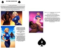 ai ai_generated black_hair blonde_hair blue_eyes cheating cheating_mother cheating_wife conjugal_slavery corruption dark-skinned_male dark_skin fantastic_four interracial interracial_sex invisible_woman marvel marvel_comics mind_control namor namor_mckenzie_(sub-mariner) seduction stockholm_syndrome sue_richards sue_storm