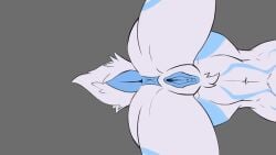 anal anal_insertion anal_sex animated anthro anthro_on_anthro bigger_male black_fur blue_anus blue_penis blue_vulva canine canine_penis caprine from_behind from_below_view fur half_way_in huge_balls huge_cock kindred knot_in_sheath knotted_penis lamb_(league_of_legends) league_of_legends longer_than_10_seconds markings nude sheep_tail size_difference tagme video white_fur wip wolf_(league_of_legends) zacsart