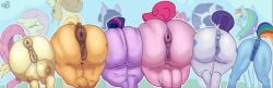6girls animal_genitalia anus applejack_(mlp) areolae ass ass_focus ass_to_ass big_ass big_breasts blonde_hair blonde_tail blue_body breasts bubble_butt busty cellulite crotchboobs donut_anus equine equine_genitalia equine_pussy fat_ass female female_only feral fluttershy_(mlp) freckles friendship_is_magic gluteal_fold hat horn huge_ass large_ass large_breasts mane_six_(mlp) massive_ass multicolored_hair multicolored_tail my_little_pony nipples orange_body pink_body pink_hair pink_tail pinkie_pie_(mlp) png ponut pony presenting presenting_hindquarters purple_body purple_hair purple_tail pussy rainbow_dash_(mlp) raised_tail rarity_(mlp) rear_view syrupglazed tail take_your_pick thick_ass twilight_sparkle_(mlp) white_body wings yellow_body