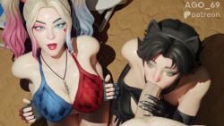 big_breasts big_penis blowjob catwoman deepthroat fortnite harley_quinn tagme video