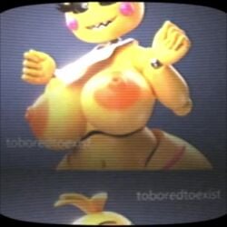 3d 3d_animation analog_porn animated big_breasts bouncing_breasts five_nights_at_freddy's five_nights_at_freddy's_vhs fnaf no_sound solo tagme toboredtoexist toy_chica_(fnaf) toy_chica_(love_taste) vhs_filter video