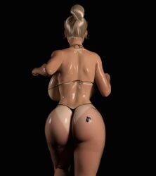 1girls 3d 3d_animation animated ass backboob beta_safe big_ass bikini bimbo black_background blonde_hair blonde_hair_female bouncing_breasts breasts erect_nipples female female_focus female_only from_behind hair_bun huge_ass huge_breasts large_ass loop looping_animation mature mature_female milf mostly_nude nipples oiled_skin queen_of_spades queen_of_spades_symbol running samantha_(serge3dx) serge3dx shiny shiny_skin simple_background solo spade_tattoo swimsuit tan-skinned_female tan_body tan_skin tanline tanned tanned_female tanned_skin thick_thighs voluptuous wide_hips