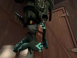 3d animated female handjob hmagnet human imp_midna male midna nintendo no_sound straight the_legend_of_zelda twilight_princess video