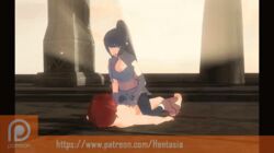 3d ahe_gao animated hentasia kunoichi naruto naruto_shippuden ninja ponytail shizuka_(naruto)