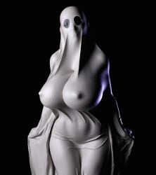 1girls 3d 3d_animation animated big_breasts female female_focus female_only ghost ghost_girl huge_breasts large_breasts serge3dx skin_tight skindentation skintight skintight_clothing swinging_breasts