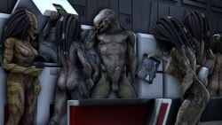 16:9 3d_(artwork) 4k alien ass balls big_penis breasts casual_nudity circumcised claws crossover digital_media_(artwork) erection fangs female genitals glans grey_body group hair halo_(series) hi_res humanoid humanoid_genitalia humanoid_on_humanoid humanoid_penis interspecies male male/female margevonn microsoft monster nipples nude open_mouth penis predator_(franchise) sangheili source_filmmaker_(artwork) teeth vein veiny_penis widescreen xbox_game_studios yautja yellow_body