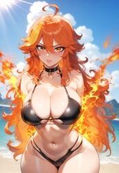 ai_generated barbara_(genshin_impact) big_ass big_breasts big_butt bubble_butt busty heavenly_ass hoyoverse mavuika_(genshin_impact) voluptuous voluptuous_female