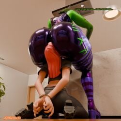 2girls ass_on_face ass_smothering ass_sniffing ass_worship domination face_in_ass facesitting female/female fortnite haze_(fortnite) human_chair human_furniture humiliation ravina_(fortnite) sitting_on_face smothering smothering_ass sniffing_ass tied_up