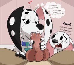 101_dalmatian_street 101_dalmatians 1boy2girls anatomically_correct animal_penis anthro anthro_female anthro_focus anthro_male anthro_on_anthro anthro_only anthrofied atticus_(psy101) barbouillepierre blowjob canid canine canine canine_penis canis claws cock cock_worship collar comic dalmatian daughter delilah_(101_dalmatians) dick disney dog_collar dolly_(101_dalmatians) domestic_canine domestic_dog duo english_text faceless_male fellatio female female_anthro female_canine female_dog female_feral female_focus feral feral_female feral_focus feral_male feral_on_feral feral_only furry hand_on_penis handjob inkbunny intersex knotted_penis large_cock large_dick large_penis looking_at_viewer love male male/female male_anthro male_canine male_dog male_feral male_pov milf mother mother_and_daughter multiple_characters naughty oc on_lap original_character pawjob paws paws_on_penis penis pitbull pov text toe_claws toes