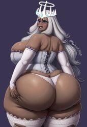 ai_generated angel artist_request ass_focus ass_grab bbw curvy fat fat_ass hazbin_hotel overweight_female panties plump sera_(hazbin_hotel) tagme thick_thighs weight_gain wide_hips