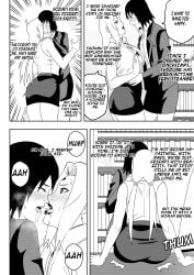 2girls age_difference ass big_ass big_breasts boss_and_employee breasts comic dialogue english_text female female_only formal formal_clothes huge_ass huge_breasts imminent_sex indoors kissing mature mature_female multiple_girls naruto naruto:_the_last naruto_(series) naruto_shippuden ninrubio office office_lady older_woman_and_younger_girl shizune sitting standing story teacher_and_student tsunade voluptuous yuri