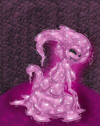 anus ass black_eyes ditto furry heart pokemon pokemon_(species) purple_slime pussy slime