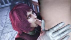 3d amber_eyes animated clothed_female_nude_male fellatio female gloves hair hildegard_von_krone human humanoid male no_sound nude oral pallidsfm penis red_hair short_hair soul_calibur source_filmmaker testicles video