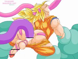 1boy abs anal animated anus ass badendxxx bara cum cum_drip cum_in_ass cum_in_mouth dragon_ball dragon_ball_z erection fellatio gaping gay male male_only muscle muscles oral pecs penis rape solo son_goku super_saiyan_3 tentacle tentacle_on_male tentacle_rape tentacles testicles undressing yaoi