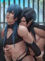 aoba_seragaki dramatical_murder fuyuhen koujaku tagme yaoi