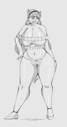 big_breasts big_thighs blush gravity_falls mabel mabel_pines panties tight_panties tight_pussy yahee