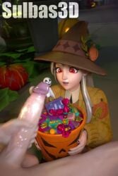 blowjob bucket candy cum cum_in_mouth cum_on_face cumshot female fortnite halloween halloween_costume halloween_theme handjob kneeling large_penis lexa_(fortnite) lexa_hexbringer_(fortnite) licking licking_penis long_hair longer_than_30_seconds looking_at_viewer masturbation night oral outdoors red_eyes saliva saliva_drip sulbas3d tagme tongue tongue_out trick_or_treat video white_hair