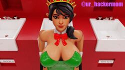 bunnysuit cleavage elf fortnite fortnite:_battle_royale huge_breasts solo tinseltoes_(fortnite)