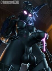 3d abs big_balls big_breasts big_penis cheesyx3d fortnite fortnitemares futanari glowing_eyes hand_on_hip holding_object looking_at_viewer looking_down muscular muscular_female precum ravage_(fortnite) solo sweaty taker_pov