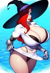 1female 1girls ai_generated big_breasts curvy curvy_body curvy_female curvy_figure dan16369336 female female_only jessica_rabbit solo solo_female tagme twitter_link who_framed_roger_rabbit