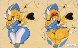 1girls ass assisted_exposure big_ass bottom_heavy breasts bubble_butt clothing dress edit fat_ass female female_only heels huge_ass large_ass no_panties pikachu pikachu_belle pokemon pokemon_(species) pokemon_only purple_yoshi_draws pussy ripped_clothing shoes shortstack solo sweat sweaty_ass sweaty_body thick_ass thick_thighs umbrella wide_hips