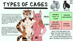 16:9 anthro balls bondage bondage bound casual_chastity chastity_cage chastity_cage_only chastity_device chastity_device_only digital_media_(artwork) duo english_text felid feline fur genitals hi_res how-to hug humanoid_genitalia juno_(picantetortuga) lagomorph looking_at_viewer male male/male mammal mutual_chastity nipples nude pantherine penis picantetortuga pink_body pink_fur ring_piercing simple_background smile striped_body stripes tail text tiger white_background white_body white_fur widescreen