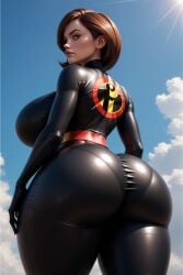 1girls 3d 3d_(artwork) ai_generated ass big_ass big_breasts breasts breasts curvy_female curvy_figure disney female_focus gigantic_ass gigantic_breasts helen_parr hi_res huge_breasts light-skinned_female looking_at_viewer oiled oiled_skin pale-skinned_female solo solo_female