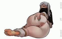 1girls anus anus_focus anus_outline anus_peek ashino_art asian asian_female ass ass_focus asshole backpussy barefoot big_ass big_butt black_clover booty butt_crack dat_anus dat_ass earrings fat_ass fat_butt feet female foot_fetish fringe looking_back lying_on_side nail_polish noelle_silva on_side painted_nails presenting_anus presenting_ass purple_eyes pussy royalty silver_hair slutty_teenager small_fringe soles spread_ass teenage_girl teenager thick_thighs toes twintails violet_eyes white_hair