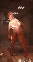 1girls 3d alternate_version_available big_breasts bubble_head_nurse daz_studio high_heels monster_girl nightmare_waifu nurse nurse_(silent_hill) oofoe silent_hill thick_thighs