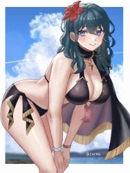 breasts byleth_(female)_(fire_emblem) byleth_(female)_(summer)_(fire_emblem) byleth_(fire_emblem) byleth_(fire_emblem)_(female) byleth_(summer)_(fire_emblem)_(female) female female_only fire_emblem fire_emblem:_three_houses human nintendo solo tagme white_skin zqzbq