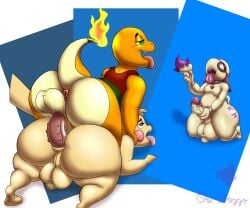 6:5 absurd_res anal anal_sex anthro anus ass big_butt butt_stack charmander cub ero_(erobos) gay generation_1_pokemon generation_2_pokemon group hadou_(satsui-n0-had0u) hi_res huge_butt looking_pleasured male male/male male_cub masturbation nintendo ori-doggo ori_(ori-doggo) penetration pikachu pokemon pokemon_(species) puffy_anus retracted_balls shoulder_grab smeargle speed_lines studs thick_thighs thrust_lines thrusting tongue tongue_out trio watching_from_afar young young_male