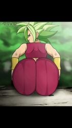 2d animated ass big_ass dragon_ball kefla slapping_butt slapping_own_ass solodusk57 sound sound_edit tagme teasing video