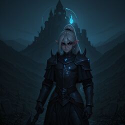 1boy ai_generated animal_ears argon_exorcist armor armored_dress bangs belt black_armor black_gloves blonde_hair blue_eyes blue_sky blurry bow_(weapon) braid breastplate breasts building cape castle closed_mouth cloud cloudy_sky cowboy_shot dark_souls_(series) day dress earrings elf eyebrows_visible_through_hair fantasy faulds female final_fantasy final_fantasy_xiv fingerless_gloves forest full_armor fur_trim gauntlets gloves glowing grass grey_hair hair_between_eyes hair_ornament helmet holding holding_sword holding_weapon horns jewelry knight long_hair long_sleeves looking_at_viewer looking_away looking_to_the_side male male_focus mask moon mountain nature night night_sky original outdoors parted_lips pauldrons pointy_ears polearm ponytail red_eyes scenery sheath sheathed shield short_hair shoulder_armor sidelocks signature silver_hair skirt sky smile solo standing star_(sky) sword tail the_legend_of_zelda tree upper_body vambraces very_long_hair weapon weapon_on_back white_hair