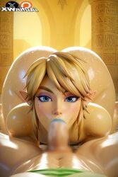 1boy 1femboy abs ai_generated ass_focus ass_grab blonde_hair blue_eyes bottom_heavy bottom_heavy_femboy crop_top cute_male femboy feminine feminine_male femsub girly hung hung_femboy link link_(breath_of_the_wild) male male_focus short_shorts sissy solo the_legend_of_zelda thick thick_ass thick_boy thick_thighs xwaifuai