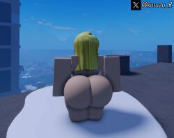 ass back_view big_ass big_breasts big_butt female female_focus kururr34 moan noodle_hair roblox roblox_avatar species_transformation tagme thick_thighs transformation video