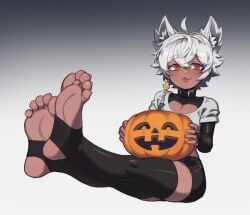 1femboy cat_ears catboy feet feet_up femboy foot_fetish footjob footwear fuwafa fuwafavt gay sissy smug stirrup_legwear vtuber yaoi younger_male