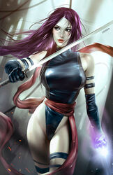 psylocke (kwannon) from marvel by alex-malveda