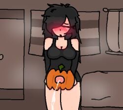 1futa 2d arm_warmers bedroom big_breasts big_penis black_clothing black_hair blush closed_eyes cum cumming cumshot digital_media_(artwork) emo eyelashes freckles freckles_on_breasts fucking_pumpkin futanari gocktober hair_over_eye julia_(the_coffin_of_andy_and_leyley) large_breasts large_penis long_hair masturbation messy_hair open_mouth orgasm penetration penis pixelated pumpkin sepia shaded tank_top the_coffin_of_andy_and_leyley thick_thighs thighs trans_flag white_skin